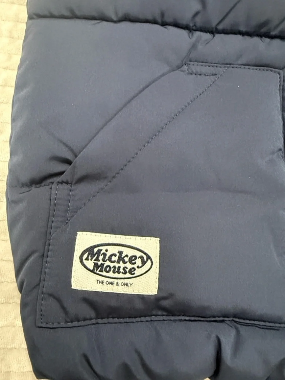 Disney Mickey Mouse Navy Kids Puffer Vest